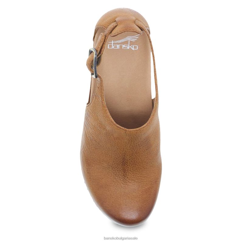 Dansko тен смлян полиран Жени нахален JDTJ296 токчета и клинове