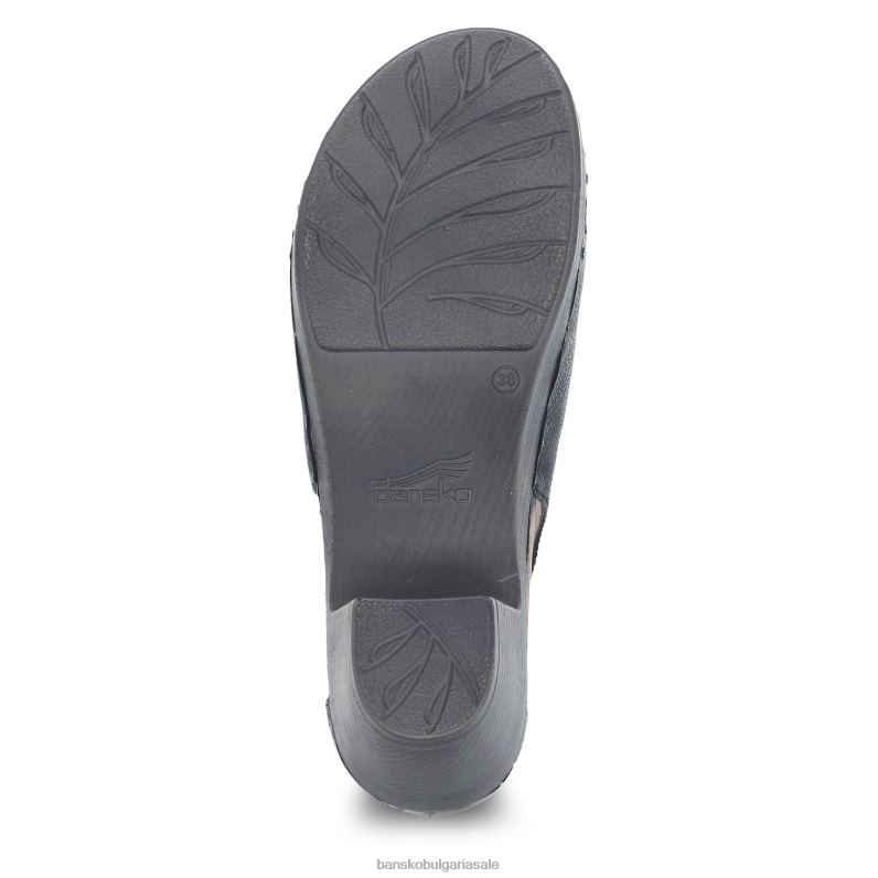 Dansko черен фрезован набук Жени нахален JDTJ297 токчета и клинове